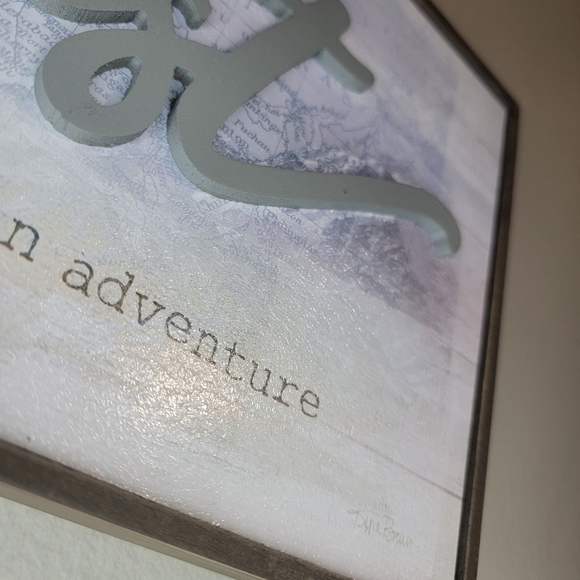 Wanderlust, Wood, Wall Art, Matte Gray - Picture 2 of 4